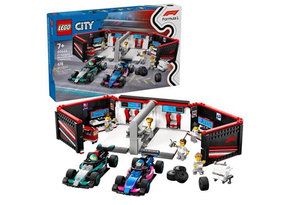 LEGO® City 60444 F1 Garage mit Mercedes-AMG & Alpine Rennautos