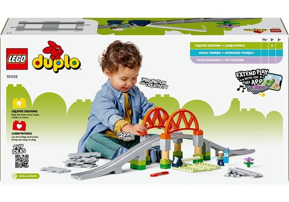 LEGO® DUPLO 10426 Eisenbahnbrücke und Schienen – Erweiterungsset