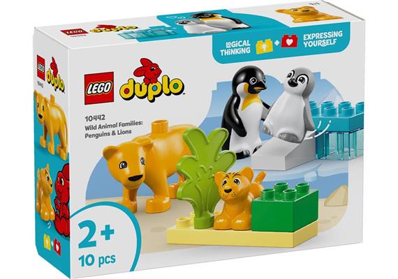 LEGO® DUPLO 10442 Wildtier-Familien: Pinguine und Löwen