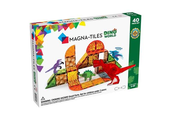 Magna-Tiles® Dino World Set (40-teilig)