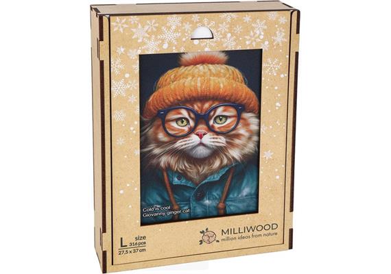 Milliwood Puzzle Holz L Giovanny Gingercat 316 Teile