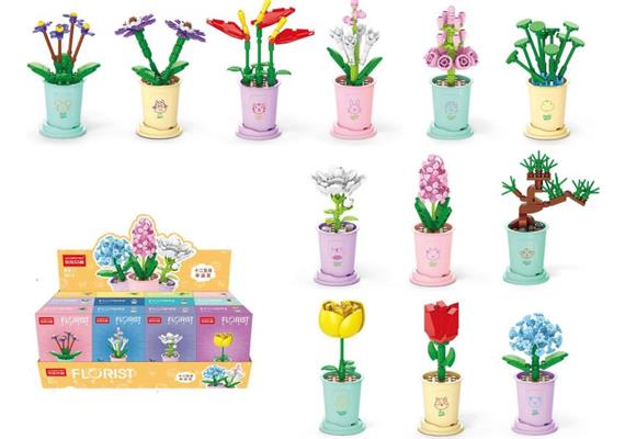 Mini Building Block TOY8814 Lucky Flower 12 Stück