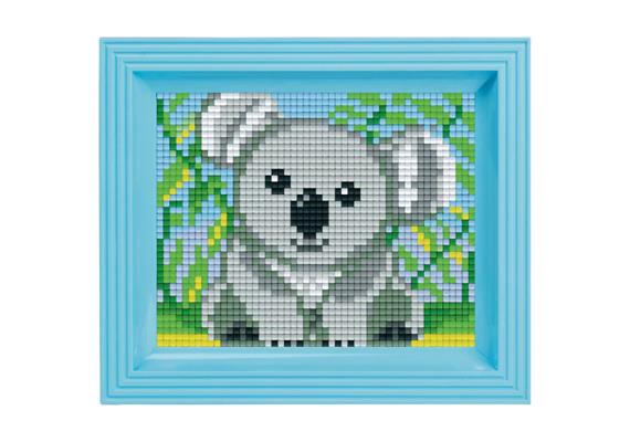 Pixel Geschenkbox mit 21 Pixel Vierecke - Koala