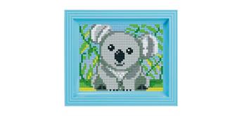 Pixel Geschenkbox mit 21 Pixel Vierecke - Koala