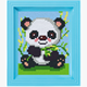 Pixel Geschenkbox mit 23 Pixel Vierecke - Panda