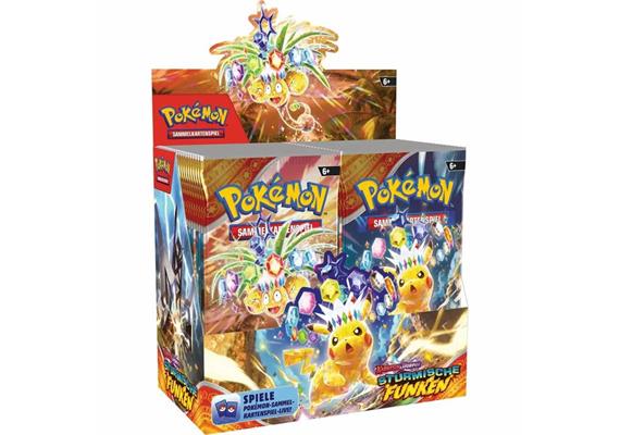 Pokemon SV08 "Stürmische Funken" Booster 10 Stück