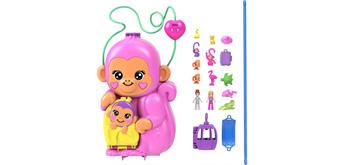 Polly Pocket Affenmama und Baby Schatulle