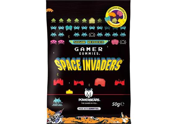 Powerbeärs Gamer Gummies Space Invaders 50 Gramm