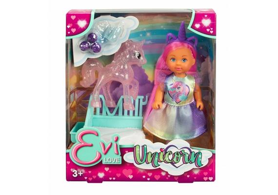 Puppe Evi LOVE Unicorn 12 cm