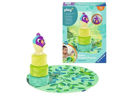 Ravensburger 04857 Play+ - Baby-Stapel-Puzzle: Vogelnest