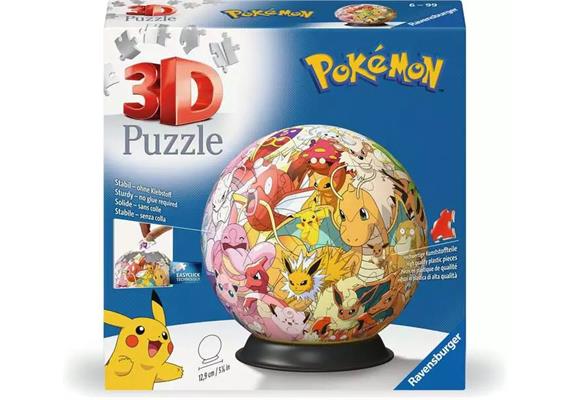 Ravensburger 11595 3D Puzzle Ball: Pokémon - Kanto Region