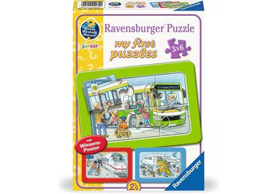 Ravensburger Puzzle 04039 Unterwegs mit Bus, Bahn und Flugzeug