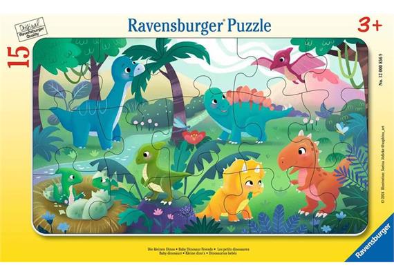 Ravensburger Rahmenpuzzle 00856 Die kleinen Dinos