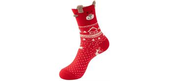 Socken 023-011-Red Grösse 35 - 42 cm Christmas