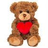 Teddy Hermann 91330 Teddy mit Herz braun 20 cm