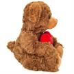 Teddy Hermann 91330 Teddy mit Herz braun 20 cm | Bild 2