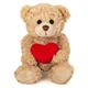 Teddy Hermann 91331 Teddy mit Herz beige 20 cm