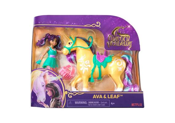 Unicorn Academie Ava & Leaf Small Doll & Unicorn