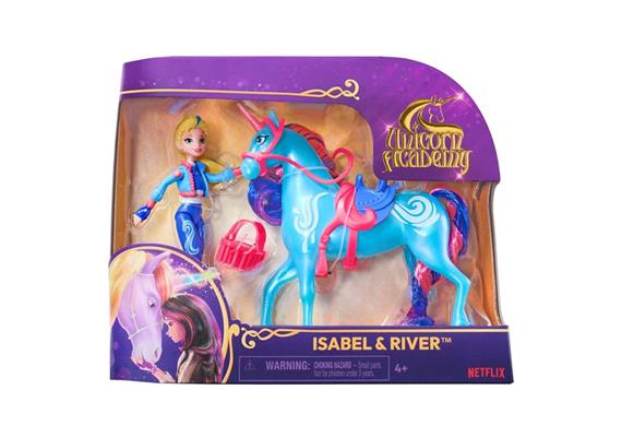 Unicorn Academie Isabel & River Small Doll & Unicorn