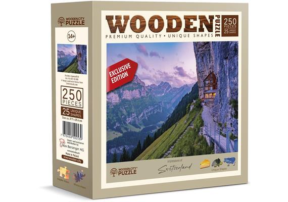 Wooden City Puzzle Holz L CH Aescher 250 Teile