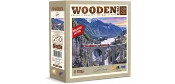 Wooden City Puzzle Holz L CH RhB Viadukt 250 Teile