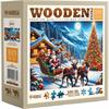 Wooden City Puzzle Holz L Santa's Sleigh 505 Teile