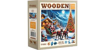 Wooden City Puzzle Holz L Santa's Sleigh 505 Teile