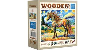 Wooden City Puzzle Holz M Modern Horse 150 Teile