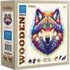 Wooden City Puzzle Holz M Rainbow Wolf 150 Teile